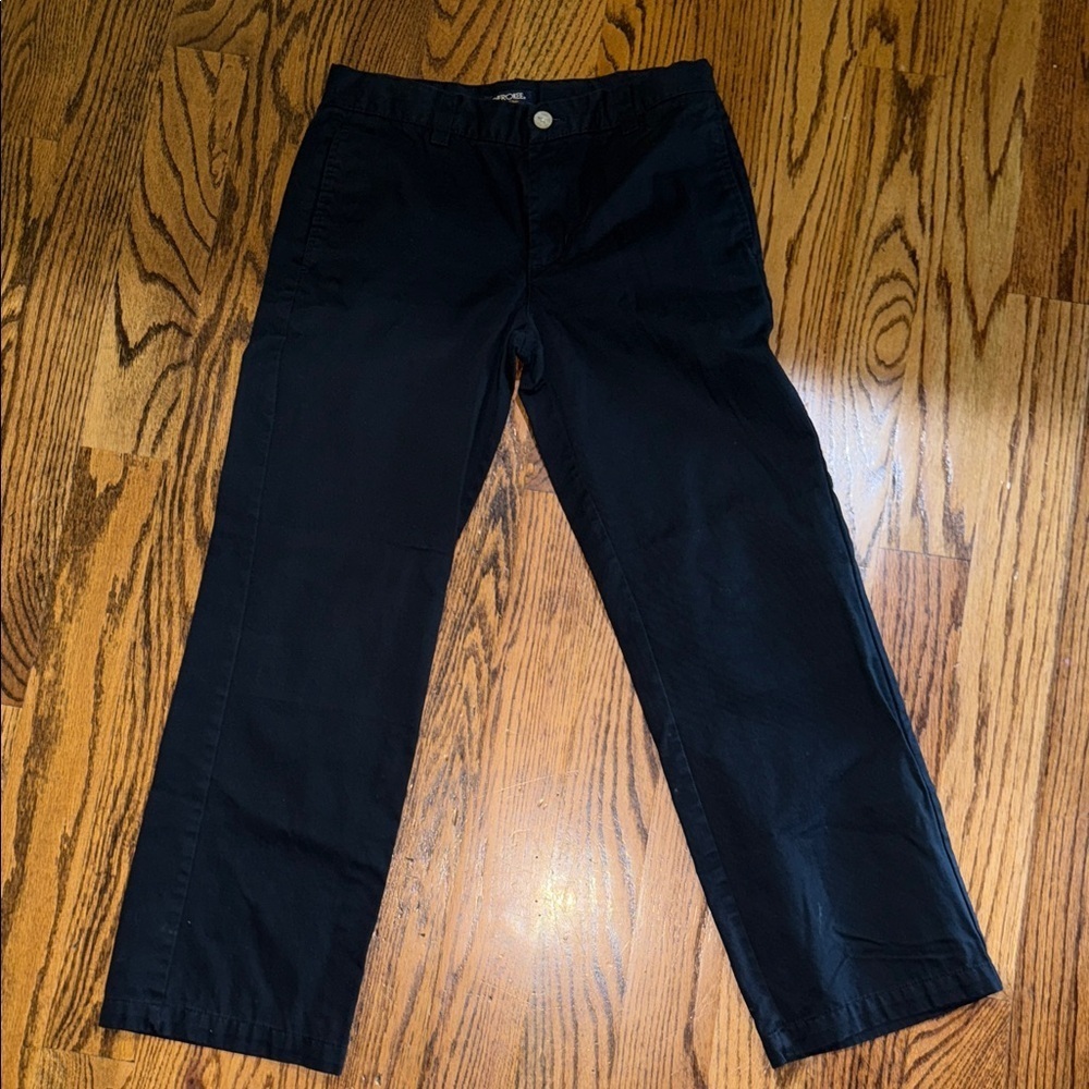 Cherokee boys black khaki pants size 14 Husky EUC